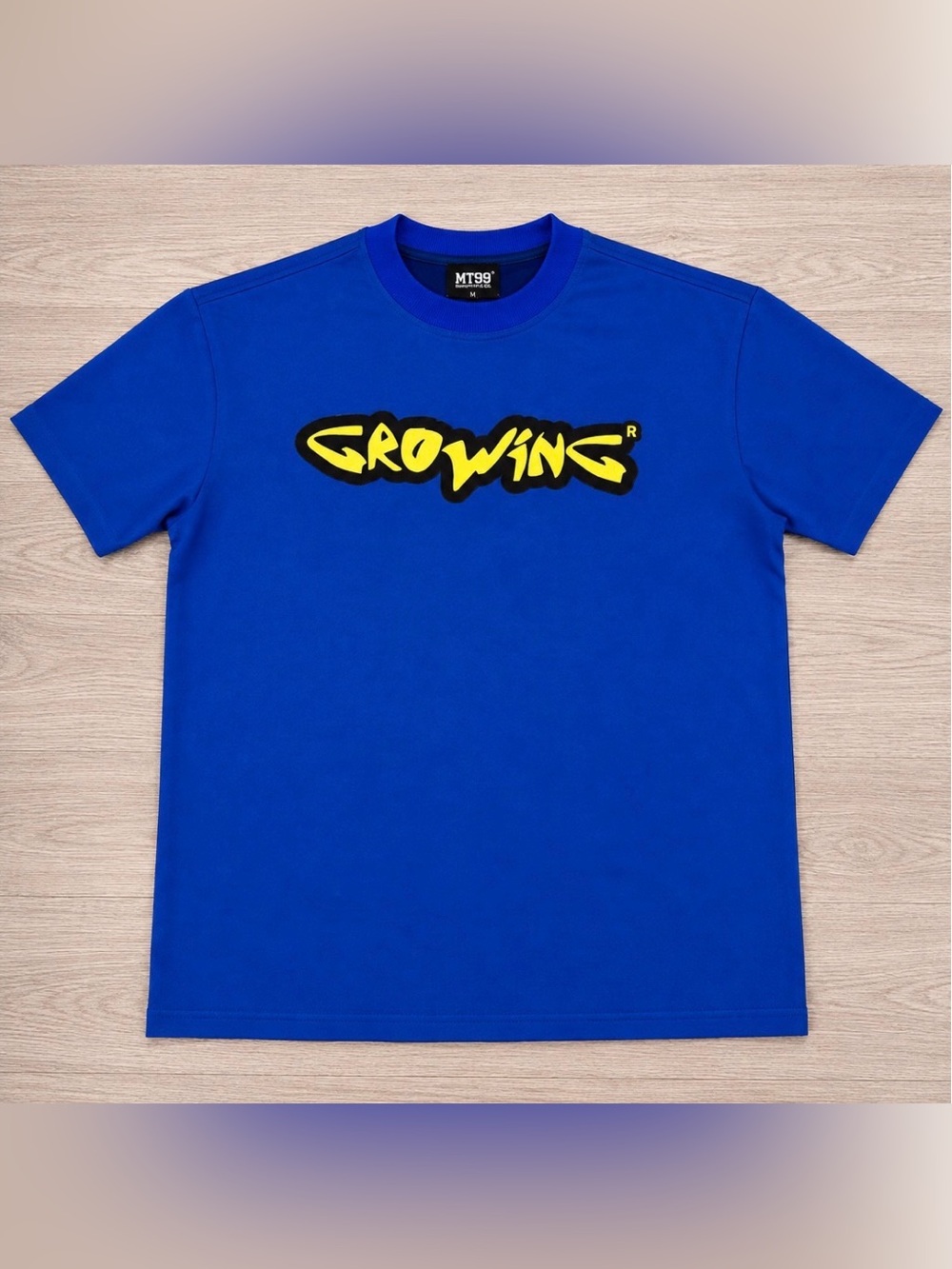 MT99 Growing In The World Blue Velvet Style T-Shirt